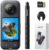 Insta360 X3 – Waterproof 360 Action Camera with 1/2″ 48MP Sensors, 5.7K 360 Active HDR Video, 72MP 360 Photo, 4K Single-Lens, 60fps Me Mode, Stabilization, 2.29″ Touchscreen, AI Editing, Live Stream