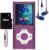 MP3 Player / MP4 Player, Hotechs MP3 Music Player with 32GB Memory SD Card Slim Classic Digital LCD 1.82” Screen Mini USB Port with FM Radio, Voice Record (Purple)