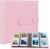 192 Pockets Photo Album for Fujifilm Instax Square SQ1/SQ6/SQ10/SQ20 Camera, Kodak Mini 3 Square,Mini Shot 3 Square, Mini Shot 3 Square Printer, Album for Instax Square Photo, Kodak 3×3″ Photo (pink)