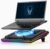 2023 New Gaming Laptop Cooling Pad with Powerful Turbofan, RGB Laptop Cooler Radiator with Infinitely Variable Speed, Touch Control, LCD Screen, 3-Port USB, Seal Foam for Rapid Cooling Laptop 15-19in