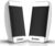 Mobestech Computer Speakers 2pcs Portable Notebookwhite Wired Sound Powered Speakers for Desktop Mini Speaker Multimedia Loudspeaker USB Stereo Computer Laptop White Portable Speakers