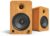 Kanto YU6BAMBOO Powered Bookshelf Speakers with Bluetooth and Phono Preamp | Pair | Bamboo