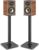 Rfiver Universal Floor Speaker Stands for Surround Sound, Heavy Duty 28 Inch Bookshelf Speaker Stands Each Holds 22lbs, Floorstanding Shelf Speaker Stand Built-in Cable Management, Black, 1 Pair