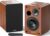 Saiyin Bluetooth Bookshelf Speakers, 40W X 2 Powered TV Speakers with 4 Inch Woofer, Turntable Speakers with Optical/AUX Input/Subwoofer Line Out for PC and TVs