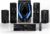 Bobtot Surround Sound Speakers 1200W Peak Power Home Theater System with RGB Lights – 10″ Subwoofer 5.1/2.1 Wired Stereo System Strong Bass Bluetooth Input Home Audio System