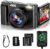 4K Digital Camera for Photography Auto-Focus 4K Camera with 180° 3.0 inch Flip Screen 16X Anti-Shake Vlogging Camera for YouTube Video Compact Cameras with SD Card, 2 Batteries and Battery Charger
