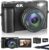 4K Digital Camera with Flash, 48MP Camera for Photography Teens Adults Autofocus Vlogging and YouTube Cameras with Flip Screen, Anti-Shake, 16X Digital Zoom, 32GB Card, Two Batteries, Lanyard