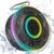 Bluetooth Shower Speaker, Portable Shower Speakers Wireless Bluetooth 5.3 with Time Display, Bluetooth Speakers with RGB Light Show Suction Cup IP7 Waterproof 360° Stereo Sound, Handsfree, Jet Black