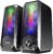 Bobtot Computer Speakers HiFi Stereo Sound – 2.0 Channel RGB Desktop Speakers PC Speaker with Bluetooth Volume Control USB Powered 3.5mm AUX-in Audio System