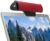 GOgroove SonaVERSE USB Speakers for Laptop Computer – USB Powered Mini Sound Bar with Clip-On Portable External Speaker Design for Monitor, One Cable for Digital Audio Input and Power (Red)