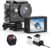 AKAIRIO Action Sports Camera with Accessories Mount Kit 3 1350mAh Batteries,HD WiFi Remote Underwater Camera with Waterproof Case,Outdoor Video Action Camera 4k with Wide Angle Lens