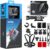 AKASO V50X Native 4K30fps 20MP WiFi Action Camera with Action Camera Bike Kit Bundle