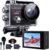 Action Camera 4K,20MP 40M Underwater Waterproof Camera,2.0” LCD Screen WiFi 170° Wide Angle EIS Sports Cam with External Microphone Remote Control 2x1050mAh Batteries and Helmet Accessories Kit