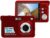 Acuvar 18MP Megapixel Digital Camera with 2.7″ LCD Screen, Rechargeable Battery, HD Photo and Video for Indoor, Outdoor Photography for Adults, Kids (Red)