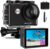 Apexcam 4K Action Camera EIS Stabilization 131FT Waterproof Underwater Camera WiFi Sport Camera Helmet Camera (Selfie Stick, Remote Control, 2 Batteries and Accessory Kit)