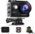 Apexcam Action Camera 4K Sports Camera 20MP 40M 170°Wide-Angle WiFi Waterproof Underwater Camera with 2.4G Remote Control 2 Batteries 2.0” LCD Ultra HD Camera with Mounting Accessories Kit