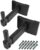 BIGalleons HW-339 Speaker Wall Mount, Wall Mount Speakers Brackets Support up to 100lbs Swivel & Tilt, PA Speaker Wall Mount for Large Speakers, Mounting Screws Hidden(2 Packs, Black)