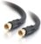 C2G 29131 Value Series F-Type RG6 Coaxial Video Cable, Black (3 Feet, 0.91 Meters)