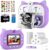 CL FUN Instant Print Digital Camera for Kids, Toddler Camera with Zero Ink Print Paper, 20MP Selfie Video Children Toy Camera, Christmas Birthday Kids Camera for 6-12 Years Old Girls Boys,Cat