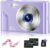 Digital Baby Camera for Kids Teens Boys Girls Adults,1080P 48MP Kids Camera with 32GB SD Card,2.4 Inch Kids Digital Camera with 16X Digital Zoom, Compact Mini Camera (Purple)