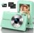 Digital Camera, Kids Camera with 32GB Card FHD 1080P 44MP Vlogging Camera with LCD Screen 16X Zoom Compact Portable Mini Rechargeable Camera Gifts for Students Teens Adults Girls Boys-Green