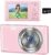 Digital Camera, VJIANGER 4K Digital Camera for Kids with 32GB SD Card 16X Digital Zoom, Compact Point and Shoot Camera Portable Small Camera for Teens Students Boys Girls Seniors(X3-Pink3)