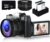 Digital Cameras for Photography, 4K 48MP Vlogging Camera 16X Digital Zoom Manual Focus Rechargeable Students Compact WiFi Camera with 52mm Wide-Angle Lens & Macro Lens, 32G Micro Card and 2 Batteries