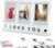 Elil Instax Frame for Fujifilm Instax Mini Film Accessories, Acrylic Frame Desktop Instax Picture Display with Personalized Message, Compatible with Instax Mini Instax Square and Wide Instax Film