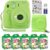 Fuji Instax Mini 9 Instant Camera Lime Green with Custom Case + Film Value Pack (50 Sheets) Flamingo Designer Photo Album for Fuji instax Mini 9 Photos