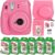 FujiFilm Instax Mini 9 Instant Camera + Fujifilm Instax Mini Film (60 Sheets) Bundle with Deals Number One Accessories Including Carrying Case, Selfie Lens, Photo Album (Flamingo Pink)