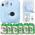 Fujifilm Instax Mini 12 Camera with Fujifilm Instant Mini Film (60 Sheets) Bundle with Deals Number One Accessories Including Carrying Case, Photo Album, Stickers (Pastel Blue)