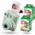 Fujifilm Instax Mini 12 Instant Camera, Mint Green Camera with 40 Photo Sheets, Cleaning Cloth, and INSTAX UP App, Portable, Easy to Use, Automatic Settings, Front Mirror for Selfies, 2 AA Batteries