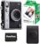 Fujifilm Instax Mini EVO Hybrid Instant Camera Bundle with Case Compatible with Fujifilm Instax Mini EVO + Fujifilm Instax Mini Twin Pack Instant Film (16437396) (Black)