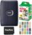 Fujifilm Instax Mini Link 2 Smartphone Printer Space Blue Instax Mini Twin Pack Instant Film and 20 Sticker Frames – Bundle!