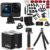 GoPro HERO12 Black Action Camera with Holiday Bundle, 2X Enduro Rechargeable Batteries, Head Strap 2.0, Go Pro Handler (Floating Hand Grip), Mounting Buckle + Thumb Screw, 40pc Extreme Sport Hero 12