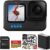 GoPro Hero10 Waterproof 23MP Action Camera with Waith 50 in 1 Action Camera Accessory Kit, 128GB Memory Card and Waith Rechargeable Battery Bundle Set (Black)