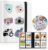 Hearoo 160 Pockets Photo Album with Colorful Stickers for Fujifilm Instax Mini LiPlay EVO Polaroid Snap SnapTouch PIC-300 Z2300 Mint Zip Instant Camera Printer (White)