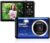 ISHARE Digital Camera for Photography, Rechargeable 30MP Point and Shoot Camera with 2.8″ LCD 18X Digital Zoom for Kids Teens Elders(Blue)