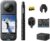 Insta360 X3 Ultimate Kit – 360 Action Camera with 5.7K 360 Active HDR Video, 4K Single-Lens Camera, Waterproof, FlowState Stabilization, 2.29″ Touchscreen, AI Editing, for Motorcycle, Wintersports