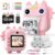 Instant Camera for Kids,Unicorns Kids Camera Instant Print Toys for Girls,Selfie Video Camera for Kids Age 3-12,48MP Digital Camera 32G TF Card&5 Roll Print Paper,Toddler Toys for Girl