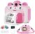 Instant Print Digital Kids Camera,Selfie 1080P Video Camera for Kid with 180° Rotating Len,32GB TF Card,Print Paper,Color Pens Set,Rechargeable Toy Camera for 3-12 Years Old Girls Boys Birthday (Pink)