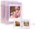 Instax Square Photo Album for Fujifilm Instax Square SQ1/SQ6/SQ10/SQ20 Camera, Kodak Mini 3 Square, Mini 3 Retro, Mini Shot 3 Square, Mini Shot 3 Square Retro Printer,Kodak 3×3 Photos (Baby Pink)