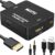 JUEJUEZI HDMI Audio Extractor, 4K HDMI to HDMI Splitter 3.5mm AUX Audio 1080P, Compatable for TV, PC, PS3/4/5, Blu-ray/DVD/HD Player, Projector, Sound System, Xbox, Switch, Black