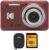 Kodak PIXPRO Friendly Zoom FZ55 Digital Camera (Red) with Hard Case and 32GB SD Card Bundle (3 Items)