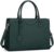 Laptop Bag for Women 15.6 Inch Waterproof Leather Computer Tote Bag Professional Business Office Work Bags Briefcase Large Capacity Lightweight Women Handbag Shoulder Bag, Dark Green