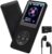 MP3 Player 32GB with Speaker Earphone Portable HiFi Lossless Sound MP3 Mini Music Player Voice Recorder E-Book HD Screen 1.8 inch Black Support up to 128GB