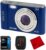 Minolta MND20-BL 44 MP 2.7K Ultra HD Digital Camera, Blue Bundle with Lexar 32GB UHS-I SDHC Memory Card, Deco Photo Point and Shoot Camera Case and Deco Photo Microfiber Cleaning Cloth