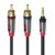 Monster 6-FT 1.82M Mini to RCA Audio Cable 3.5mm Phone Tablet Speaker TV PC HQ