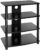 Mount-It! Media Stand Entertainment Center for TV, Audio Video Components, Stereo Equipment, Gaming Consoles, Streaming Devices, 4 Shelves, Black