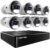 Night Owl 8 Channel Bluetooth Video Home Security Camera System with (8) Wired IP 4K HD Indoor/Outdoor Spotlight Cameras with Audio and 2TB Hard Drive (Expandable up to 12 Cameras)